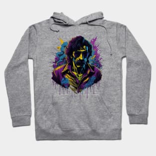 vector art a colorful graffiti illustration of Frank Zappa // Aesthetic Hoodie